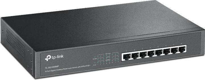 Actual product image TP-Link TL-SG1008MP - Switch - unmanaged - 8 x 10/100/1000 (PoE+) - desktop, rack-mountable - PoE+ ( (8 ports)