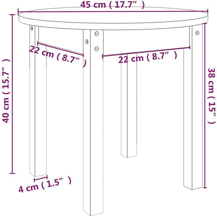 Produktbild vidaXL Couchtisch
