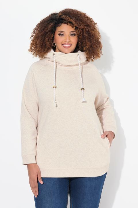 Produktbild Ulla Popken Sweatshirt, weiter Stehkragen, Taschen, Raglan-Langarm (54)