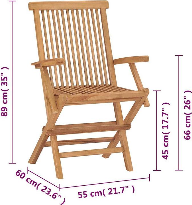 Produktbild vidaXL Gartenstuhl