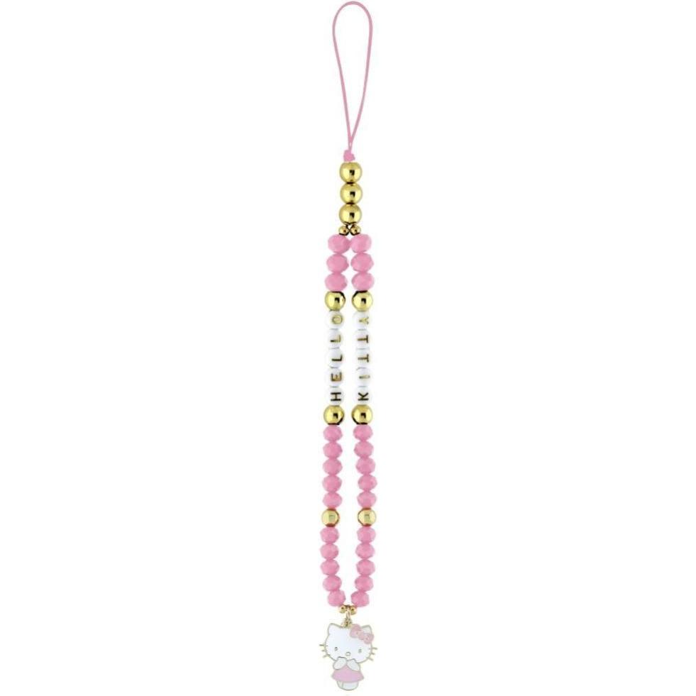 Hello Kitty Pearls and Beads Kitty Charm Universal Hand Strap - pink (HKSTBEHP)