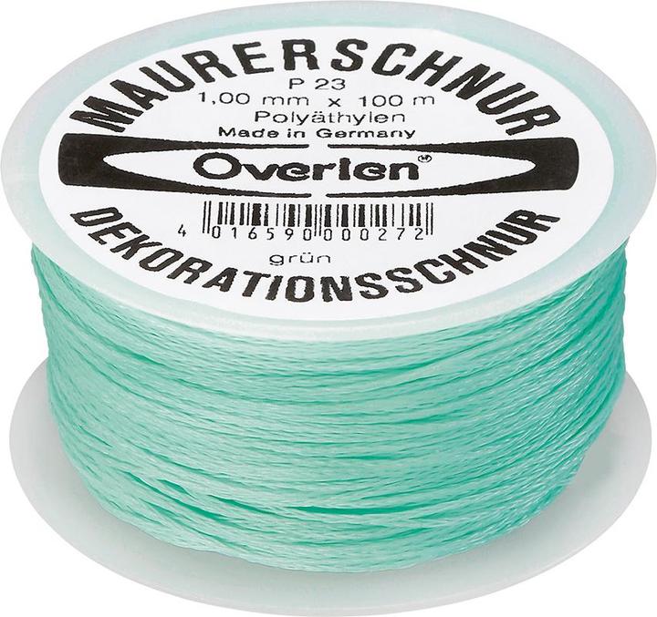 Image du produit HP Autozubehör Cordeau de maçon longueur 100 m Ø 1 mm 15 kg polyéthylène vert (100 m)