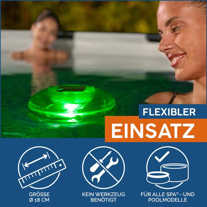Actual product image Bestway Solar pool light with colour change