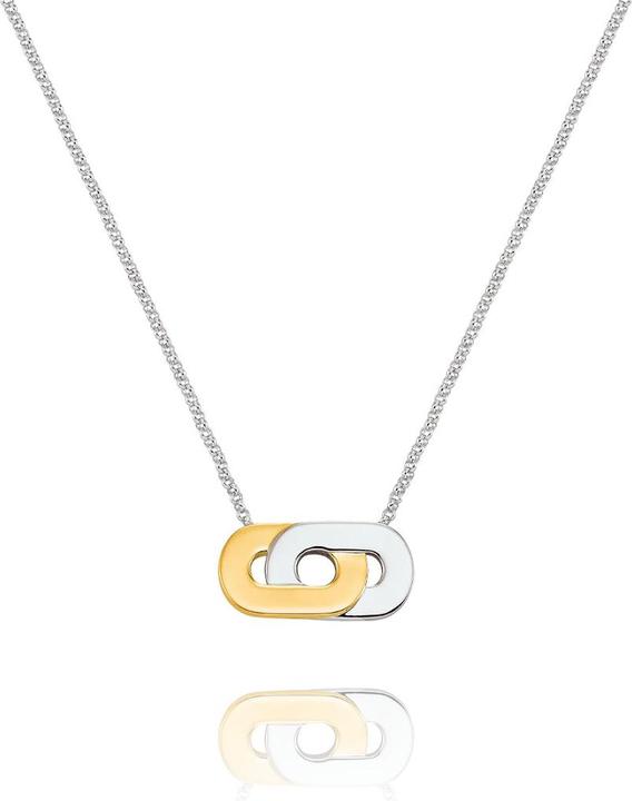 Produktbild Charles Garnier Zweifarbige Halskette aus 925er Silber von (Silber)