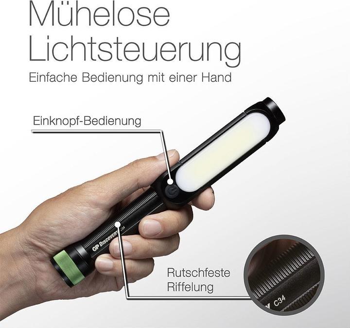 Actual product image GP Discovery C34 work light 30 h 217.5 (550 lm)