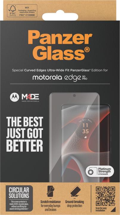 Immagine prodotto PanzerGlass R Motorola Moto Edge 50 Pro (1 pz., Motorola Edge 50 Pro, Motorola Edge 50 Ultra)