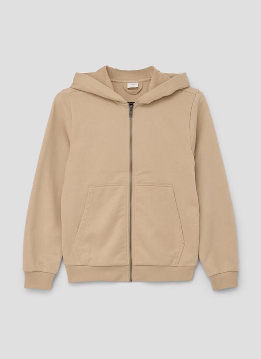 Produktbild s.Oliver Sweatshirt Jacke Sweatjacke mit Back-Print (M)