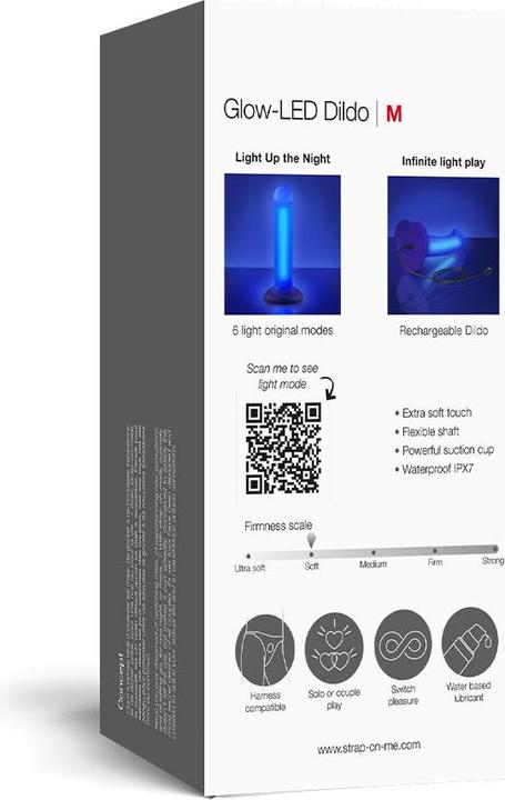 Image du produit Strap-on-me Glow-Led Dildo (M)