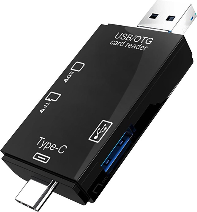 Produktbild Vakoss USB-/MicroUSB-/USB-C-Leser (TC-R425X) (Micro USB, USB 3.0, USB-C)