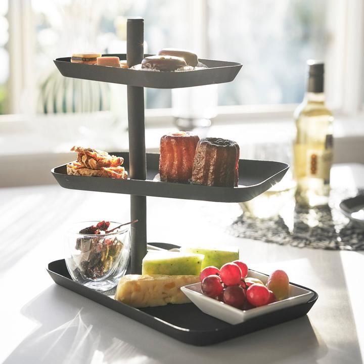 Image du produit Yamazaki Étagère à 3 étages avec plateaux pivotants TOWER