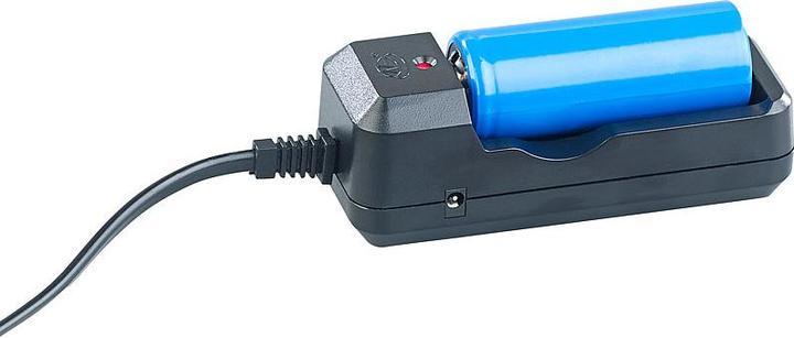 Actual product image KryoLights LED flashlight with battery and charger (15.50 cm)