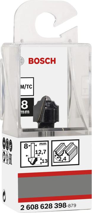 Produktbild Bosch Professional Zubehör Kantenformfräser H, 8 mm, R1 2,4 mm, D 12,7 mm, L 12,4 mm, G 46 mm