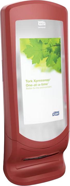 Tork Napkin dispenser Xpressnap standing/wall dispenser plastic red (1 pcs., 23.50 x 23.50 cm)