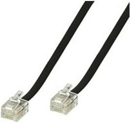 Produktbild Goobay Modularanschlusskabel, Schwarz, 10 m