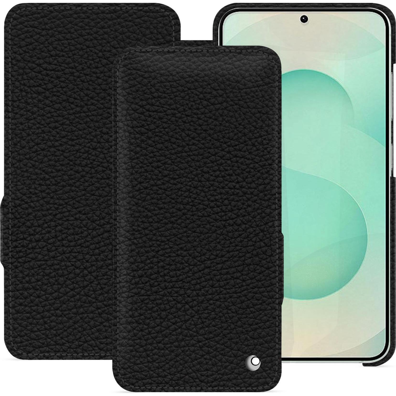 Noreve Lederschutzhülle horizontal (Samsung Galaxy S25+), Smartphone Hülle, Schwarz