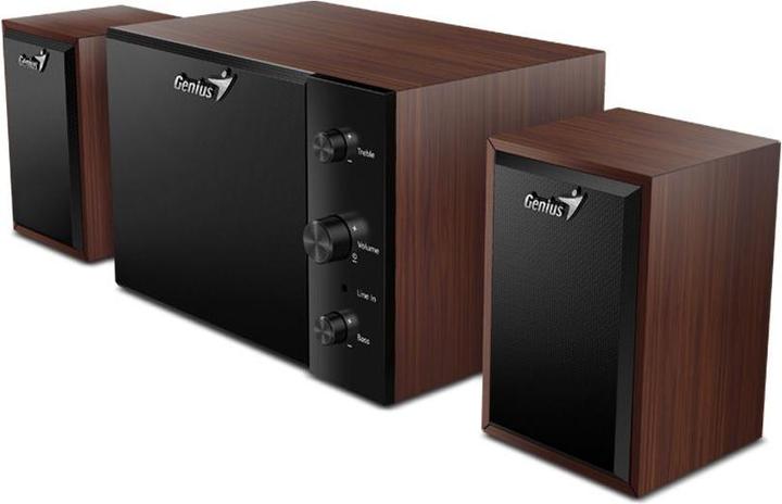 Actual product image Genius reproducTory SW-2.1 350/ 2.1/ / dÅ™evÄ'nÃ©/ barva dÅ™evo (1 pair, 15 W)