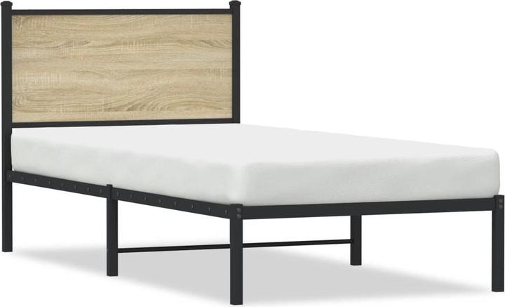 Actual product image VidaXL Bed frame with headboard (75 x 190 cm)
