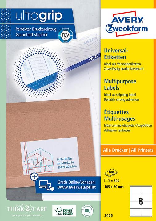 Produktbild Avery Universal-Etiketten