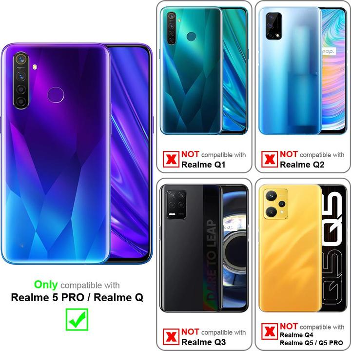 Actual product image Cadorabo Case for Realme 5 PRO / Realme Q with belt clip (Realm Q)
