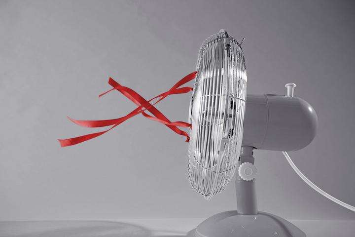 Actual product image Swan Retro SFA12620GRN Ventilator Grey