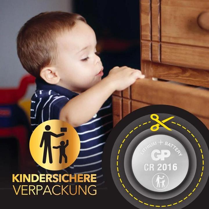 Actual product image GP Batteries Lithium Cell (5 pcs., CR2016, 90 mAh)