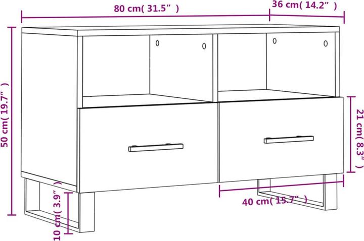 Image du produit VidaXL Cassandra (80 x 36 x 50 cm)
