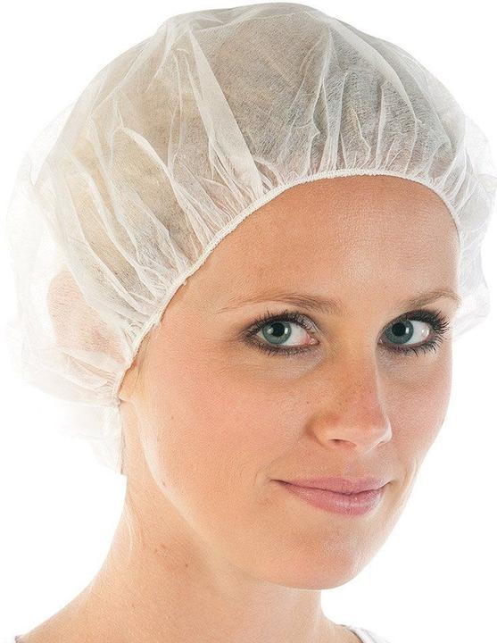 Hygonorm Baretthaube Bettina leichte Qualität DM 60cm weiss VE=100 Stück