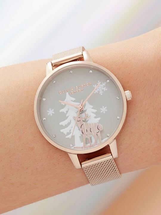 Actual product image Olivia Burton Wrist watch with stainless steel bracelet (Analogue wristwatch, 30 mm)