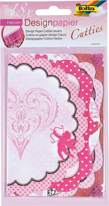 Produktbild Folia Designpapier Cutties HERZEN