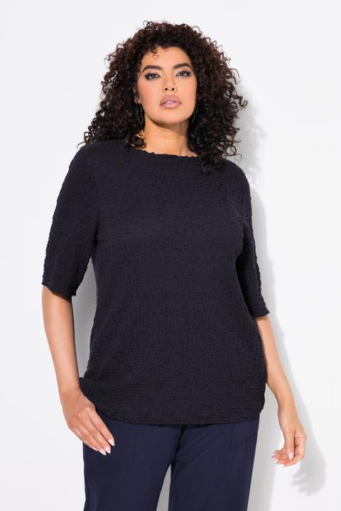 Produktbild Ulla Popken T-Shirt, Struktur, Regular, Rundhals, Halbarm (50, 52)
