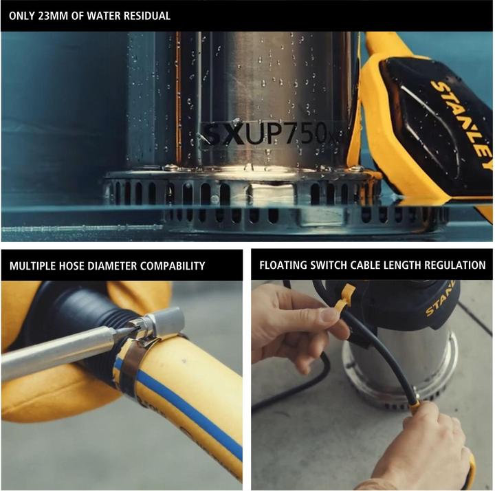 Immagine prodotto Portable Power & Garden Tools - POMPA SOMMERSA - ACCIAIO INOX - ACQUE CHIARE - 750 W (Pompa per acqua pulita)