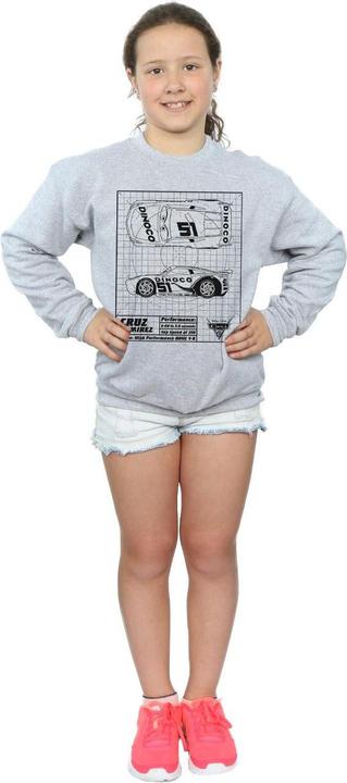 Immagine prodotto Disney Cars Cruz Ramirez Blueprint Felpa Ragazze (140, 146)
