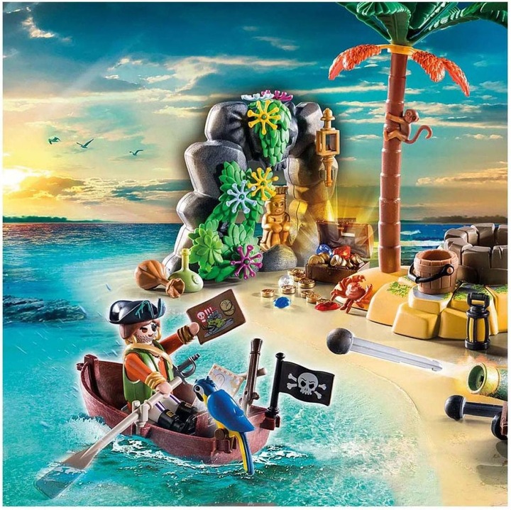 Actual product image Playmobil 70962 Pirate Treasure Island with Skeleton (70962, Playmobil Pirates)