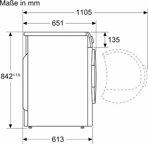 Actual product image Bosch Hausgeräte WQB246D41 (9 kg, Right)