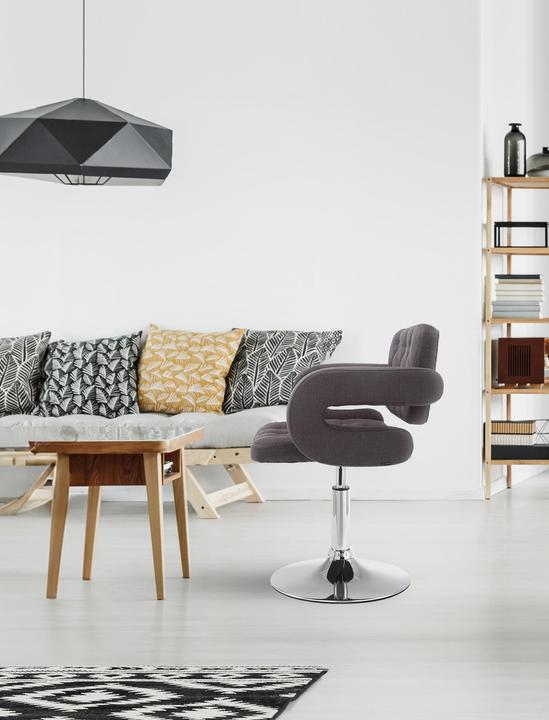 Produktbild CLP Lounger Dublin Stoff, dunkelgrau