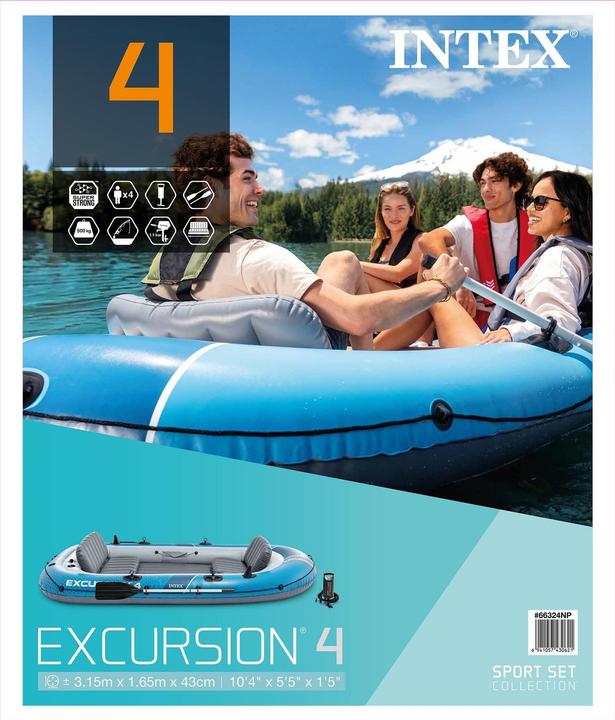 Immagine prodotto Intex EXCURSION 4 BOAT SET 66324NP (315 cm, 4 Persone)