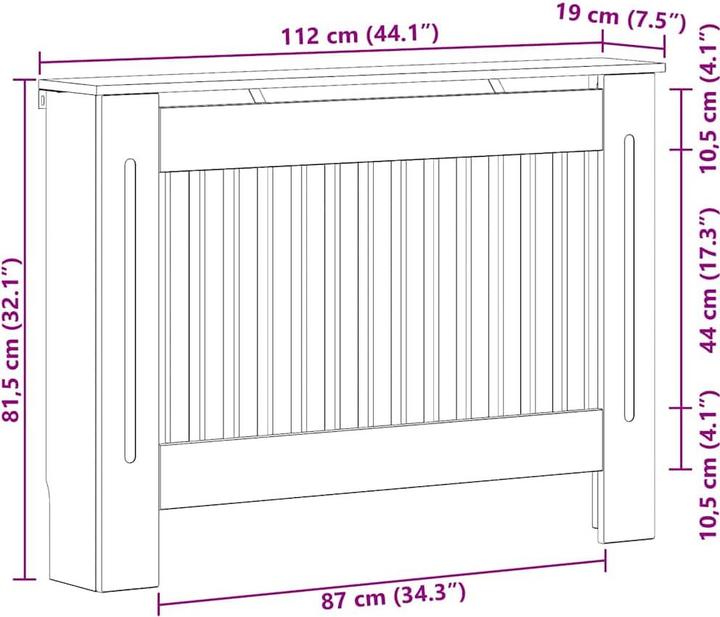 Image du produit vidaXL Heizkörperabdeckung