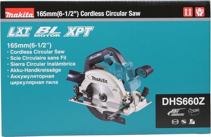 Actual product image Makita 18V battery-powered circular saw DHS660Z