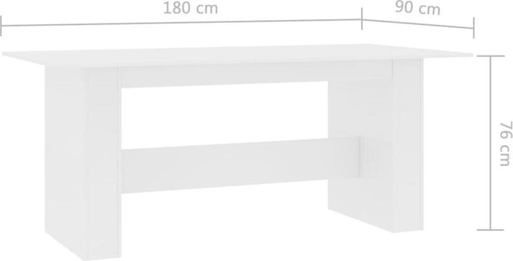 Actual product image vidaXL Esstisch (180 x 90 x 76 cm)