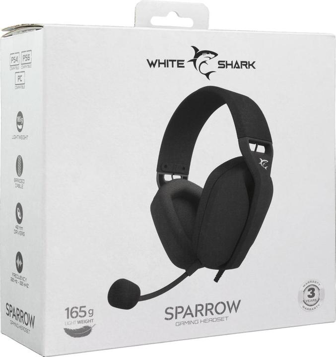 Actual product image White Shark Shark GH-2443 Sparrow Black (Cable)