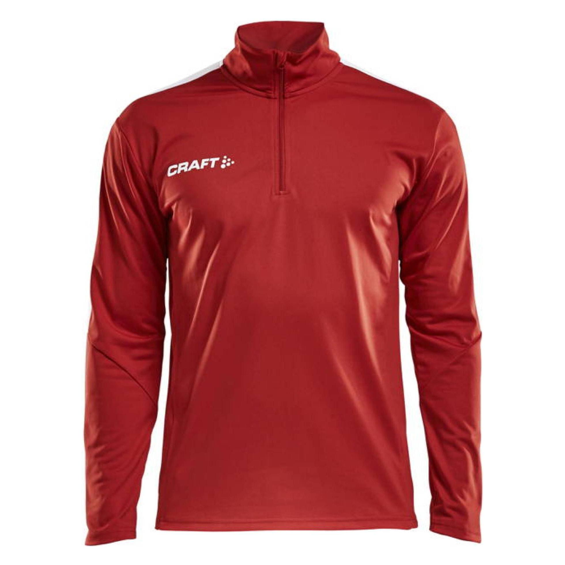 Craft, Herren, Sportshirt, Progress Halfzip Ls Tee M (M), Rot, M