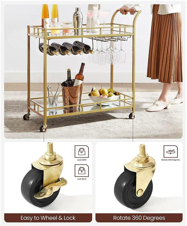 Actual product image Vasagle Serving trolley