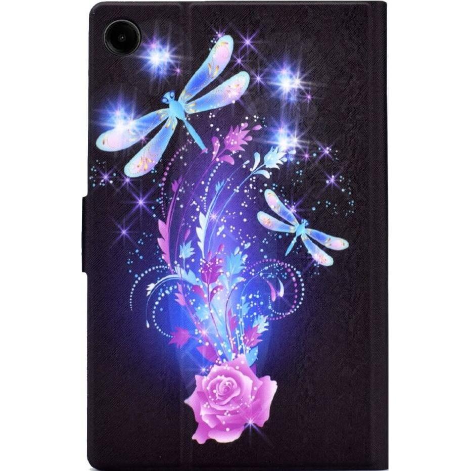 Thumbnail - Cover-Discount Galaxy Tab A9 - Schutzhülle Dragonfly (Galaxy Tab A9), Tablet Hülle, Mehrfarbig