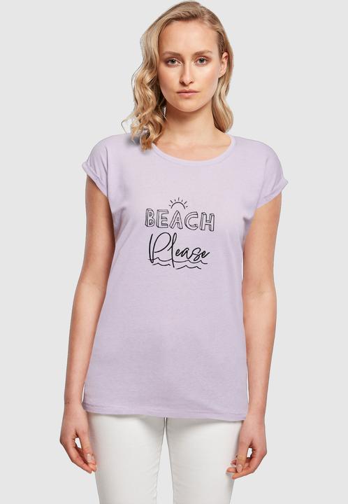 Produktbild Merchcode Ladies Beach Please Extended Shoulder Tee - 112615 (XXL)