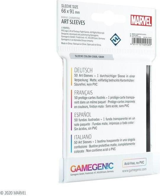 Produktbild Gamegenic GGS10094ML - Marvel Champions Art Hüllen - schwarz Panther (50+1 Hüllen)