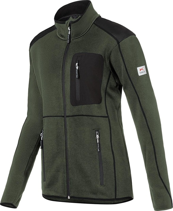 Produktbild Kübler Strickjacke Damen oliv/schwarz Form 1444 Grösse XL (XL)
