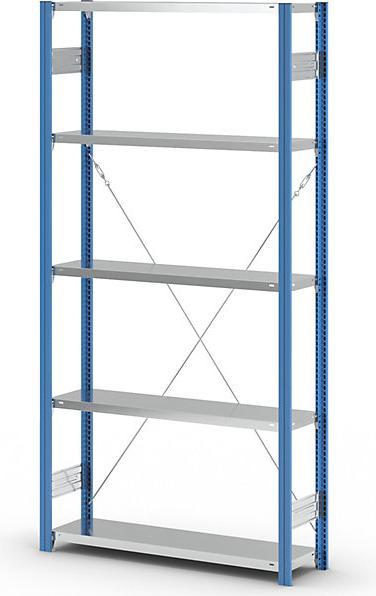 Actual product image eurokraft pro Shelf plug-in rack, blue / galvanized