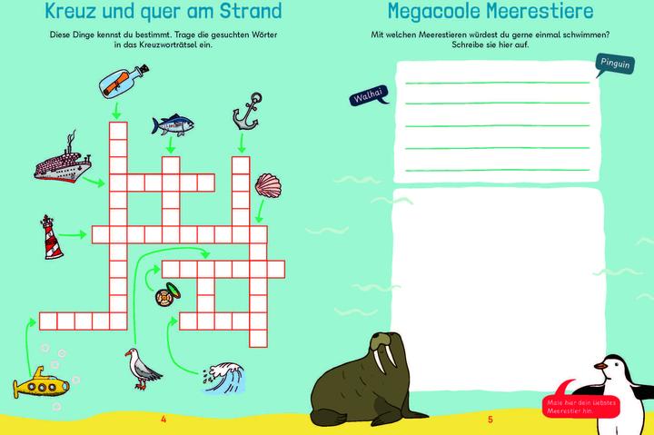 Actual product image Mein megacooles Rätselbuch - Lesen | Schreiben | Spass mit Wörtern - ab 8 Jahren - Band 2 (German, Janine corner, Kristina Offermann, 2025)