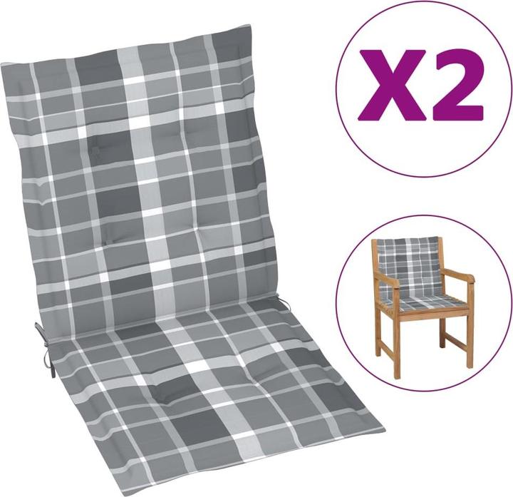 Produktbild vidaXL Gartenstuhlauflage für Niedriglehner (100 x 50 cm)