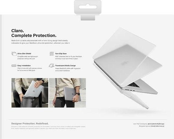 Immagine prodotto Uniq etui Claro MacBook Air 13 2022 przezroczystydove opaco chiaro (13", Apple)